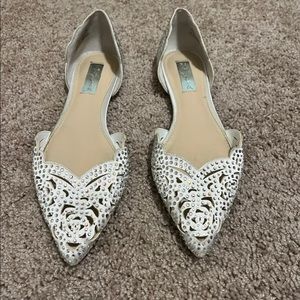 Betsy Johnson Blue Wedding Flats